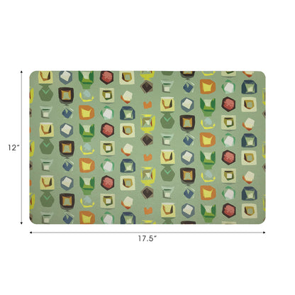 Sets de table rectangulaires en galets Color Pop 17,5 x 12 po