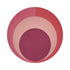 Colorblock Pink Coral 16" Round Pebble Placemats, Set of 4 - nicolettemayer.com
