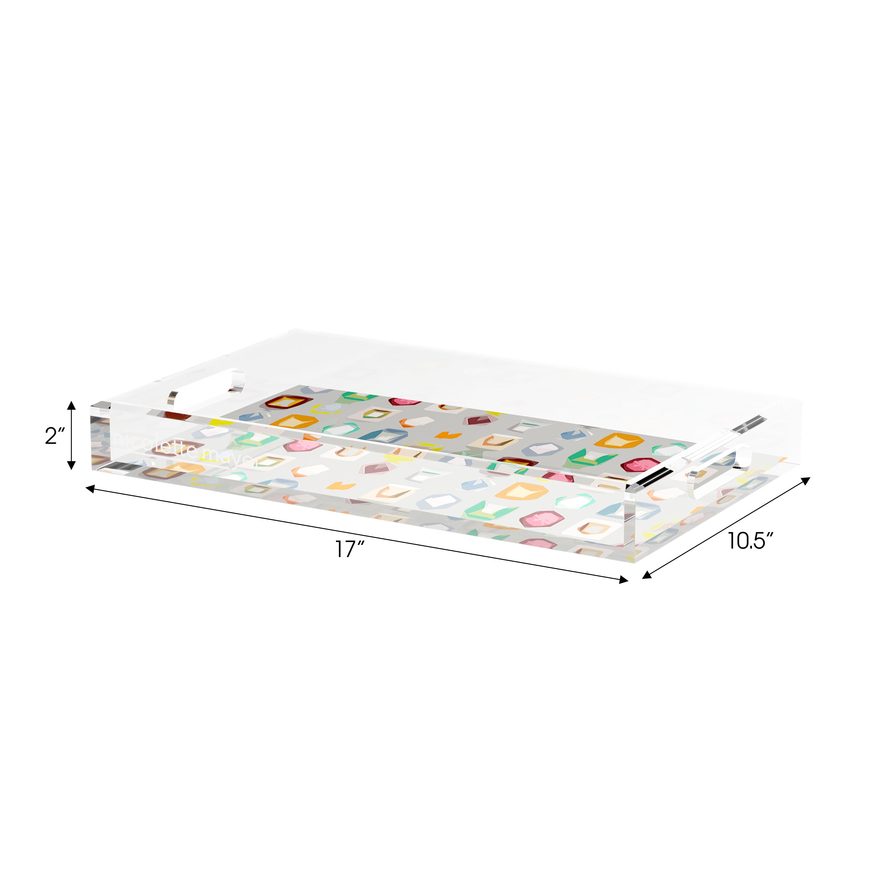 Colorpop Andre 17X10.5 Acrylic Tray - nicolettemayer.com
