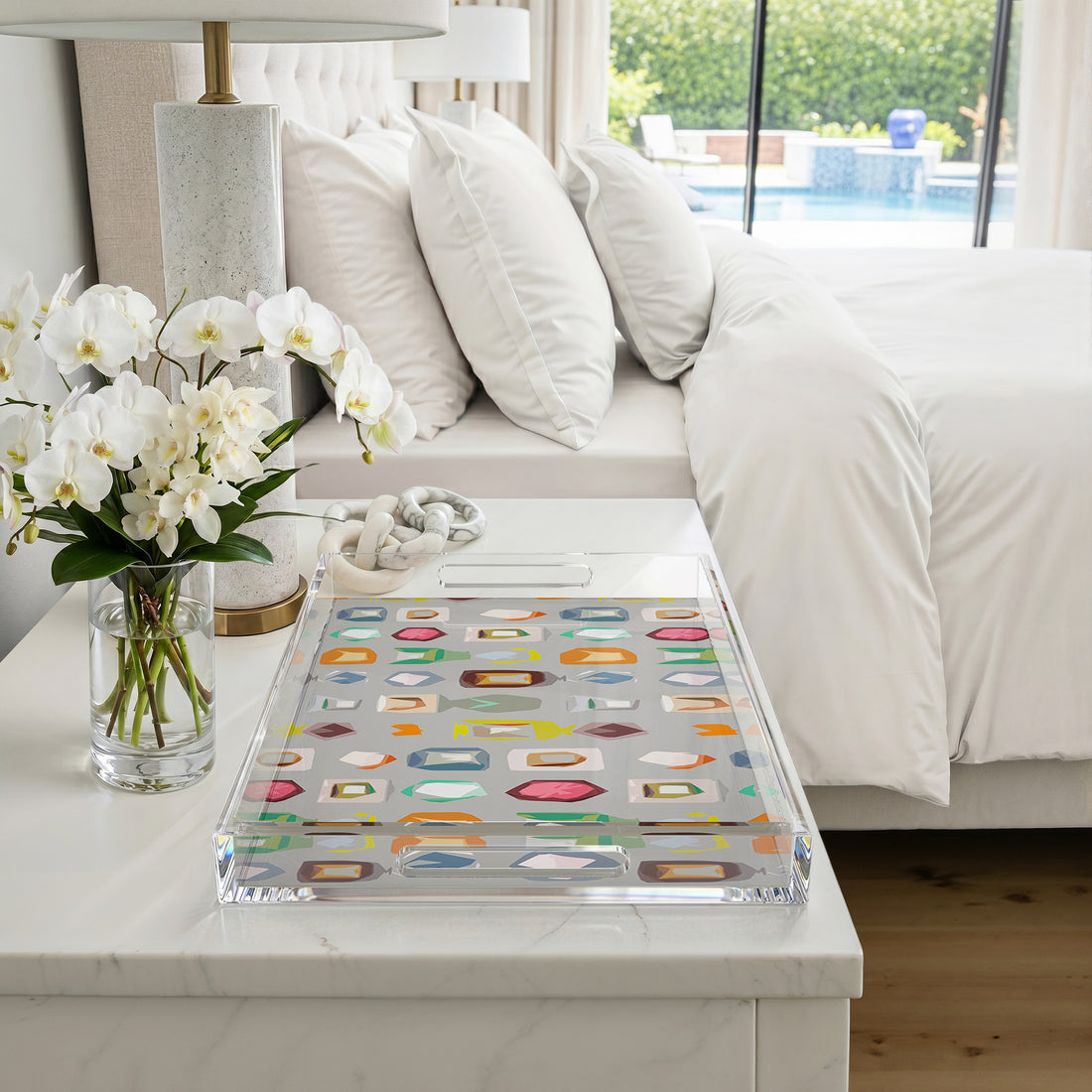 Colorpop Andre 22.5X14.5 Acrylic Tray - nicolettemayer.com
