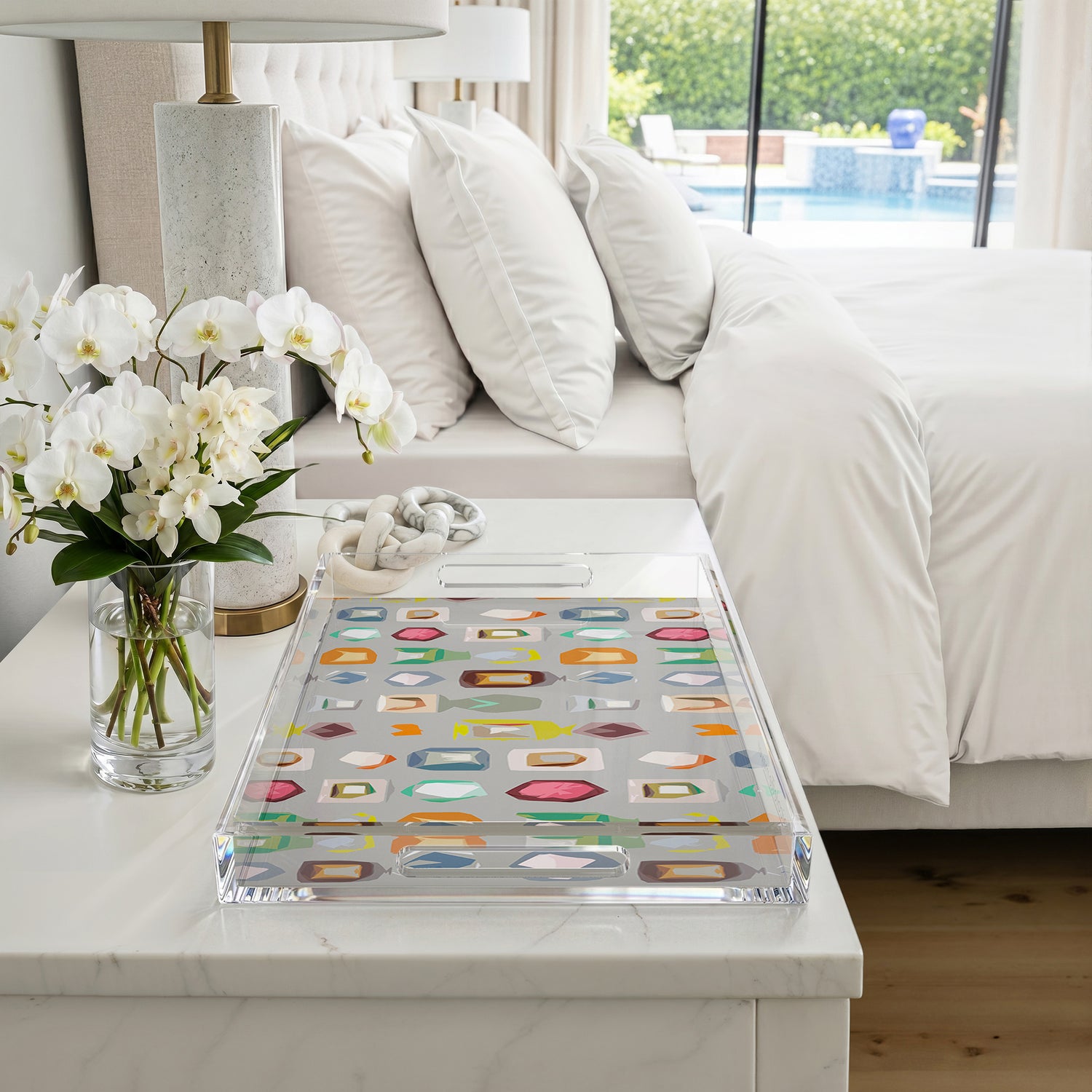 Colorpop Andre 22.5X14.5 Acrylic Tray - nicolettemayer.com
