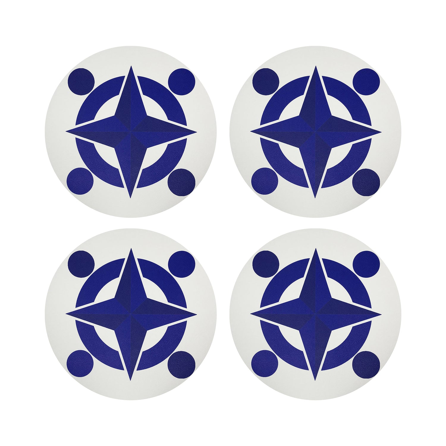 Constellations Compass 16 Round Pebble Placemat, Set Of 4 - nicolettemayer.com