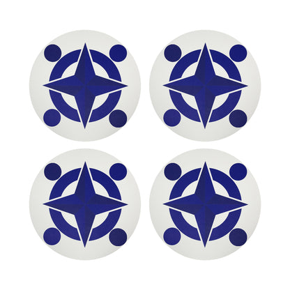 Constellations Compass 16 Round Pebble Placemat, Set Of 4 - nicolettemayer.com