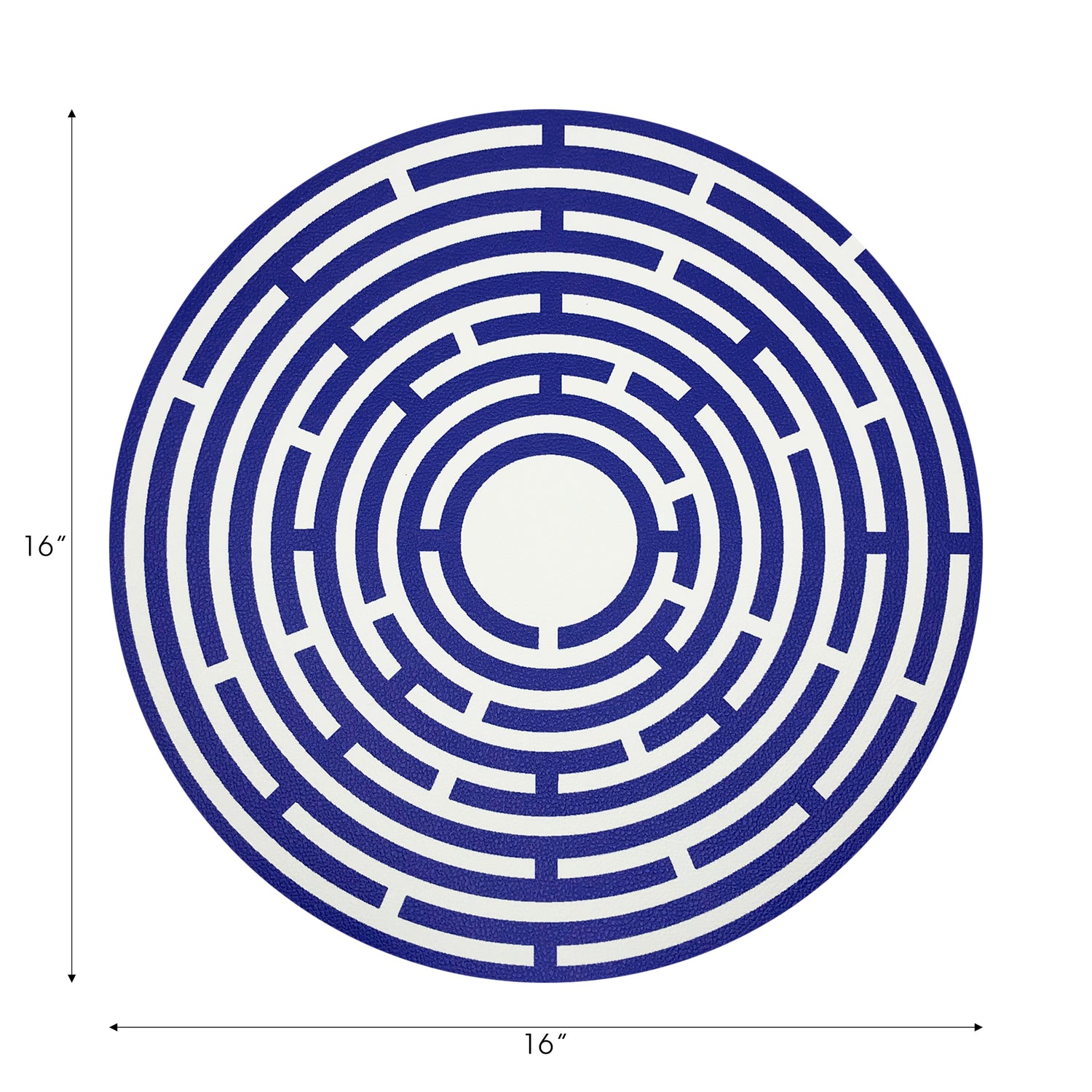 Set de table rond Constellations Maze 16 galets, lot de 4