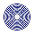 Constellations Maze 16 Round Pebble Placemat, Set Of 4 - nicolettemayer.com