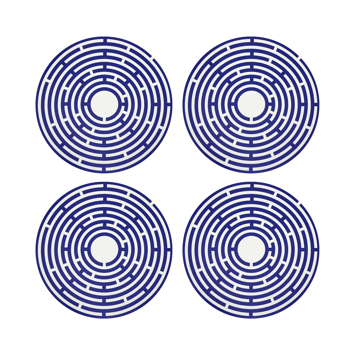 Constellations Maze 16 Round Pebble Placemat, Set Of 4 - nicolettemayer.com