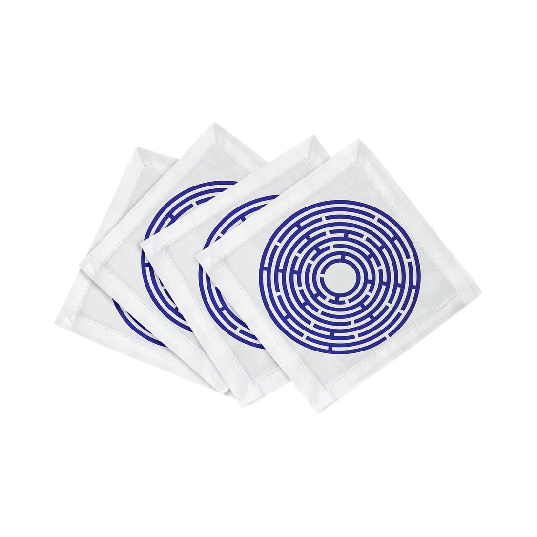 Constellations Maze Cotton Sateen Cocktail Napkins