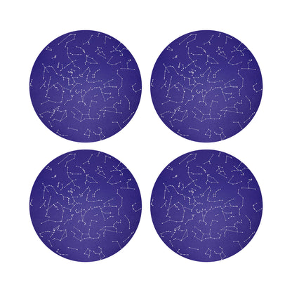 Constellations Stars 16 Round Pebble Placemat, Set Of 4 - nicolettemayer.com