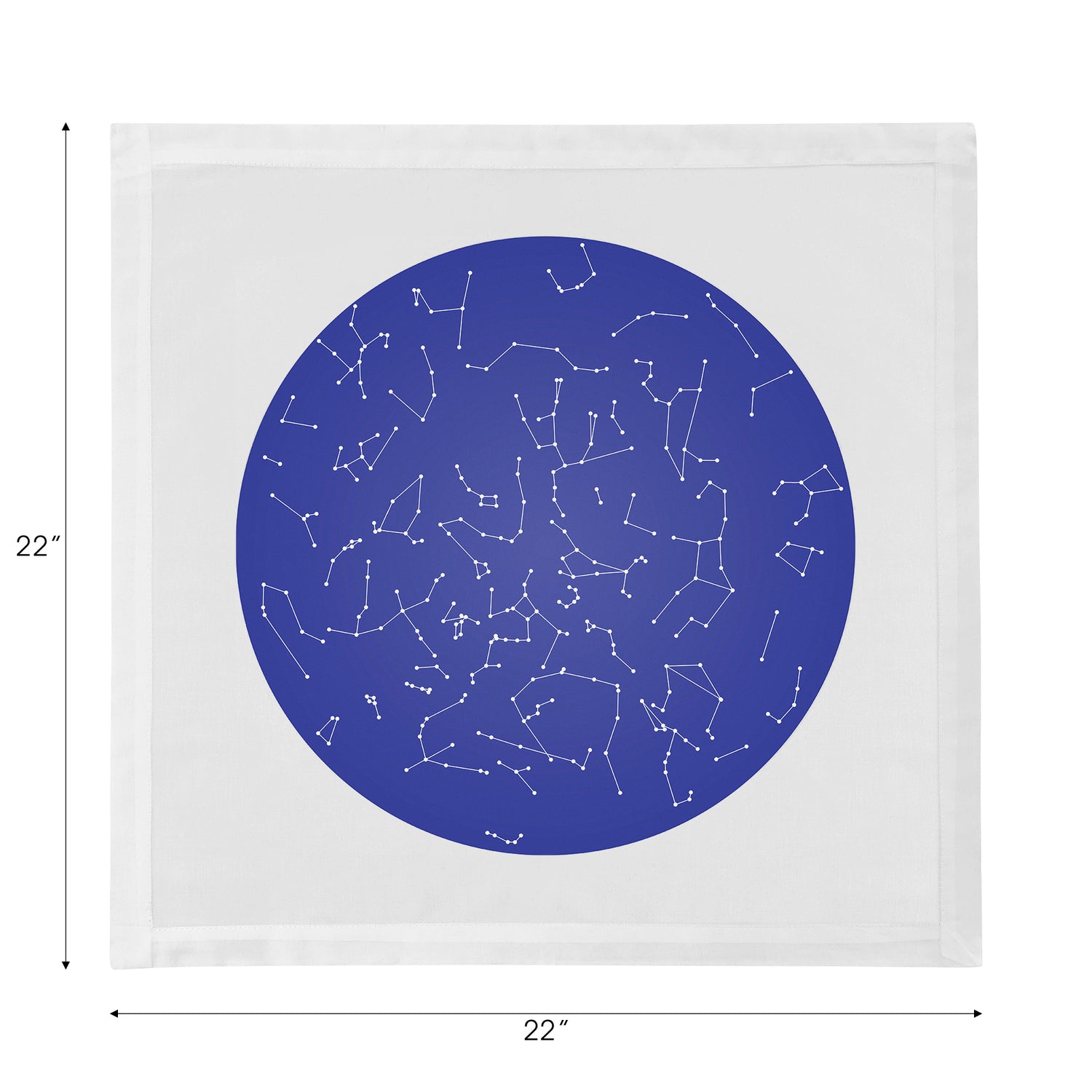 Constellations Stars Cotton Sateen Dinner Napkins - nicolettemayer.com