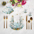 Coral Reef White Turquoise 17.5" Rectangle Pebble Placemat, Set Of 4 - nicolettemayer.com
