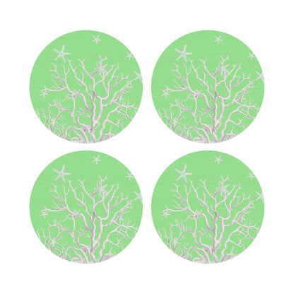 Coral Reef Colony 16&quot; Round Pebble Placemats, Set of 4 - nicolettemayer.com
