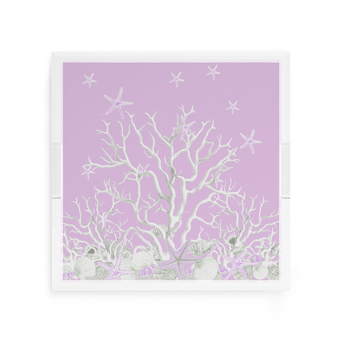 Coral Reef Lilac 12X12 Acrylic Tray - nicolettemayer.com
