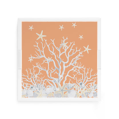 Coral Reef Peach 12X12 Acrylic Tray - nicolettemayer.com
