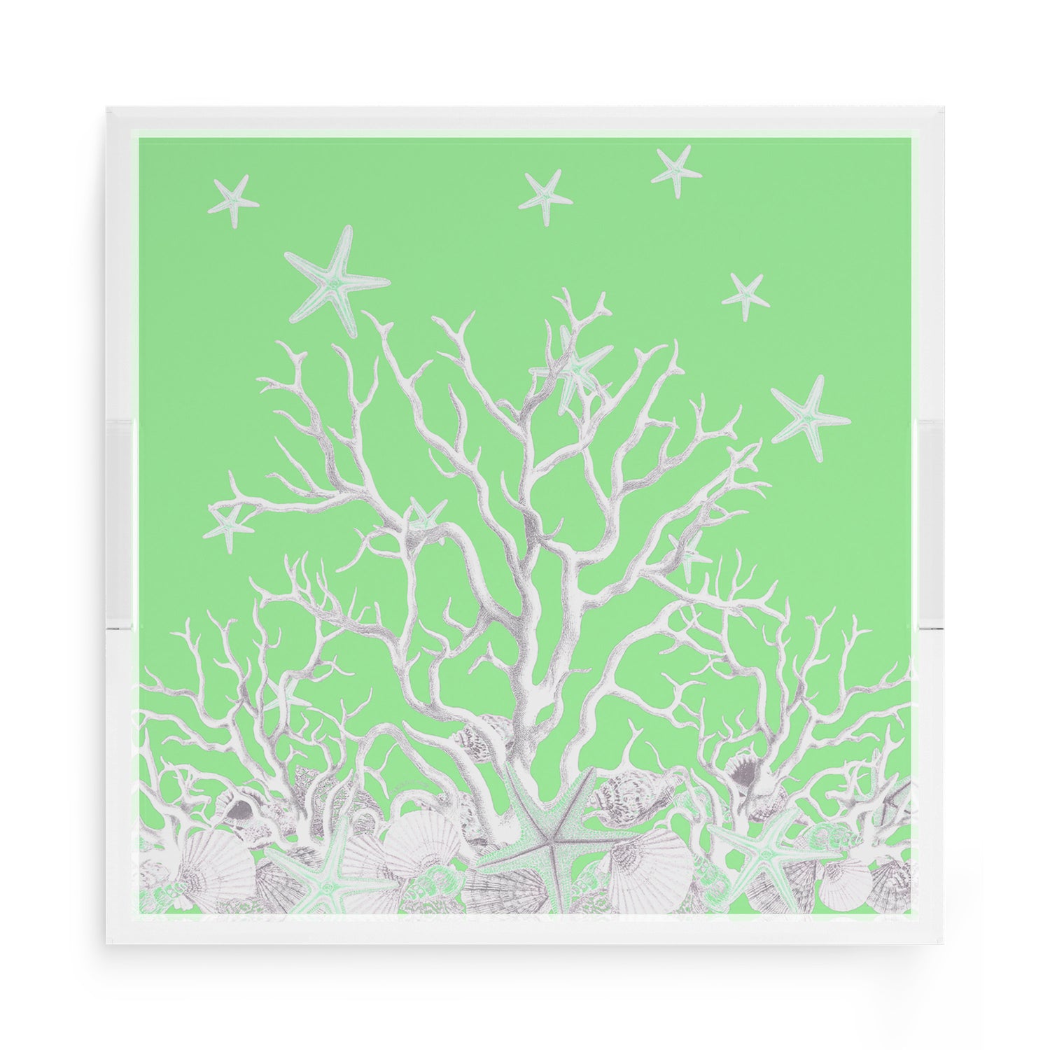 Coral Reef Colony 15X15 Acrylic Tray - nicolettemayer.com
