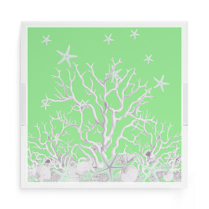 Coral Reef Colony 15X15 Acrylic Tray - nicolettemayer.com
