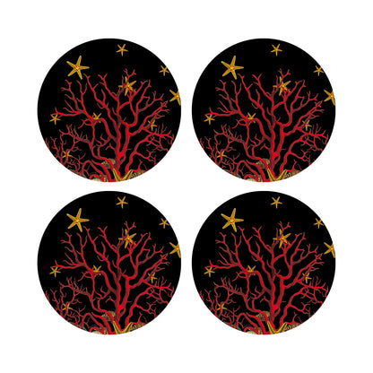 Coral Reef 17&quot; Rechteckige Kieselstein-Tischsets