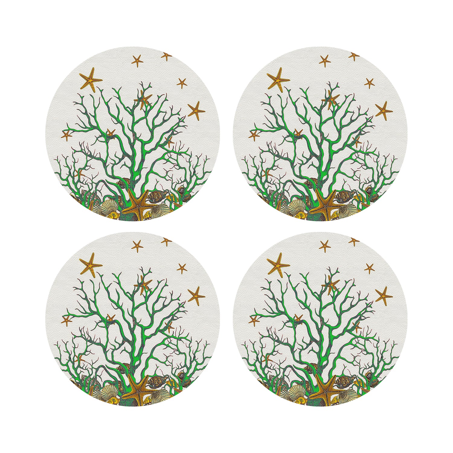 Coral Reef 17&quot; Rechteckige Kieselstein-Tischsets