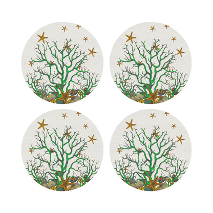 Coral Reef 17&quot; Rechteckige Kieselstein-Tischsets