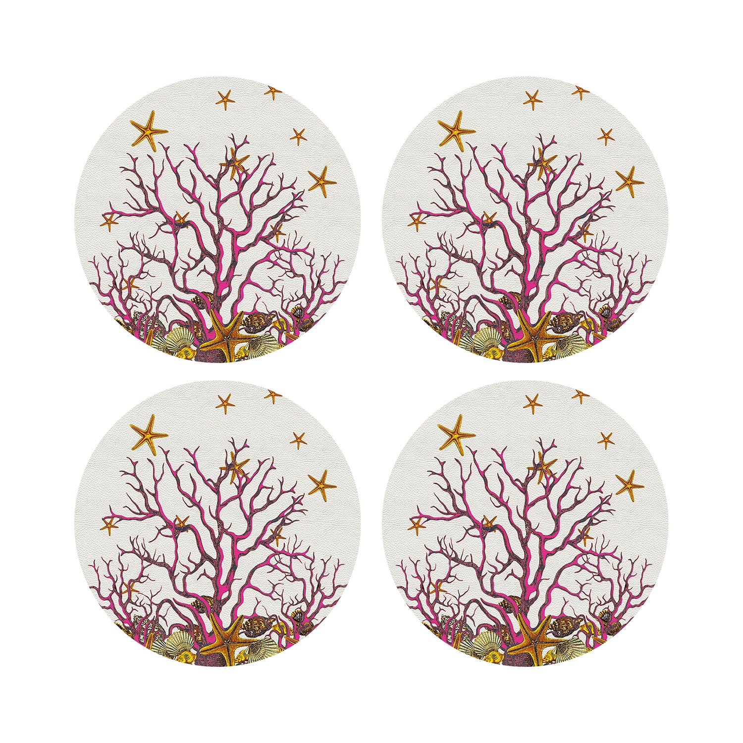 Coral Reef 17&quot; Rechteckige Kieselstein-Tischsets