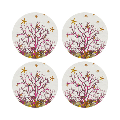 Coral Reef 17&quot; Rechteckige Kieselstein-Tischsets