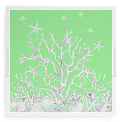 Coral Reef Colony 18X18 Acrylic Tray - nicolettemayer.com
