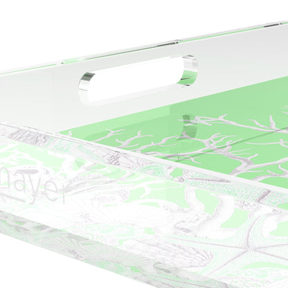 Coral Reef Colony 18X18 Acrylic Tray - nicolettemayer.com
