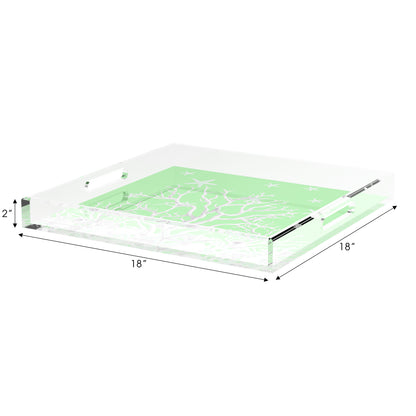 Coral Reef Colony 18X18 Acrylic Tray - nicolettemayer.com
