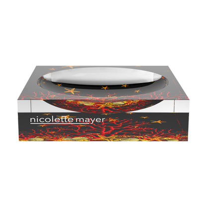 Coral Reef Black Acrylic Candy Catchall Dish