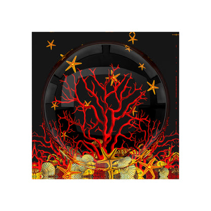 Coral Reef Black Acrylic Candy Catchall Dish