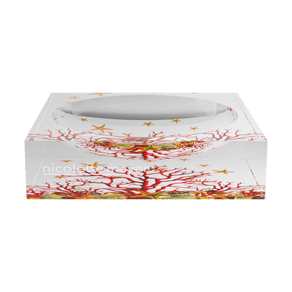 Coral Reef Red Acrylic Candy Catchall Dish