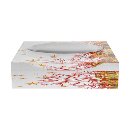 Coral Reef Red Acrylic Candy Catchall Dish
