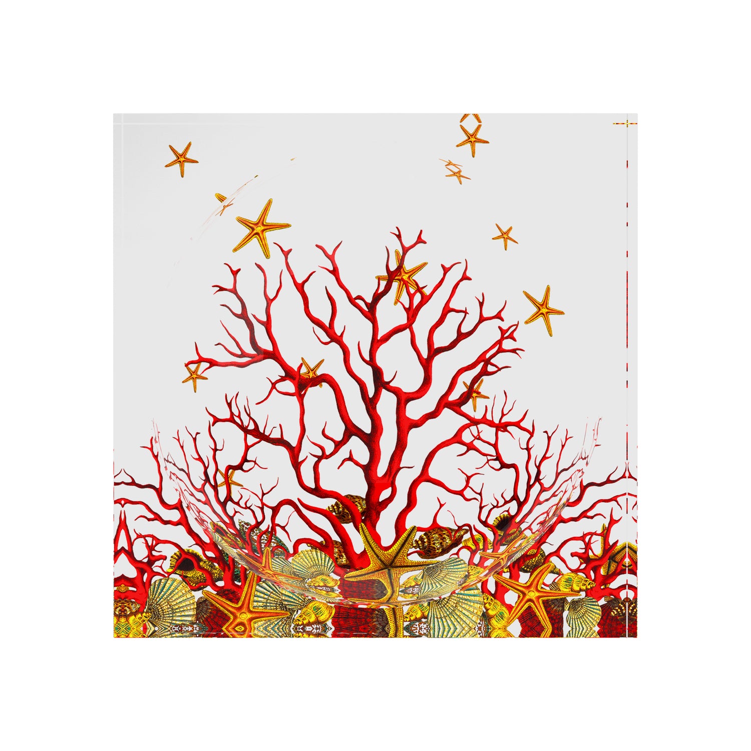 Coral Reef Red Acrylic Candy Catchall Dish