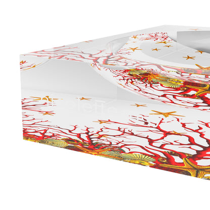 Coral Reef Red Acrylic Candy Catchall Dish