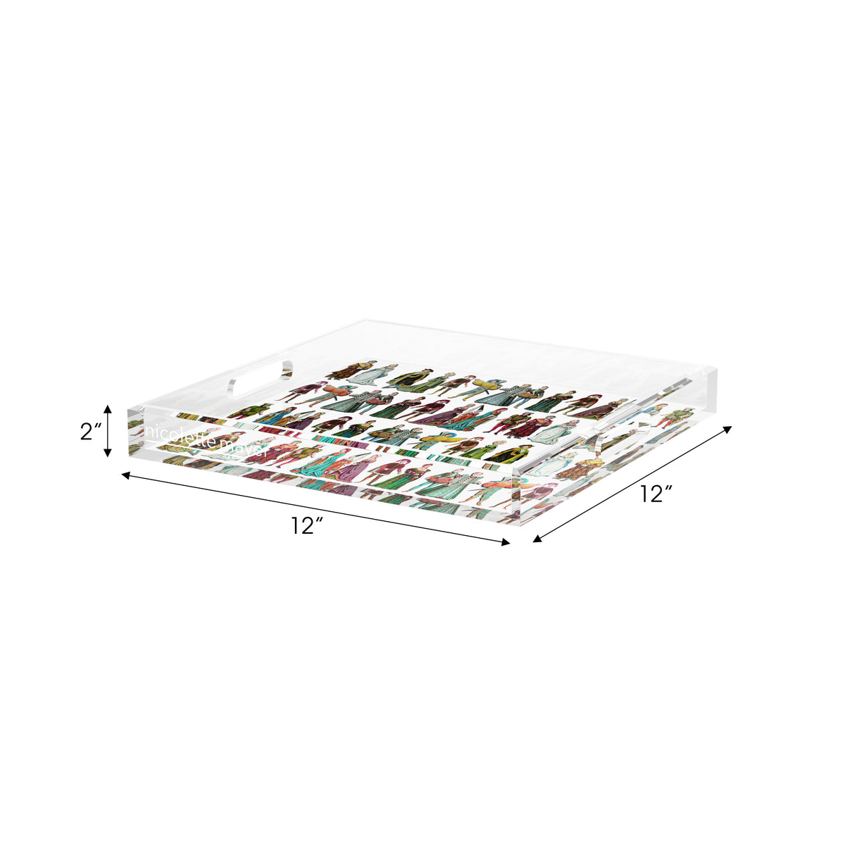 Costumes 1530 Acrylic Decorative Tray, 12 x 12 in. by Nicolette Mayer 