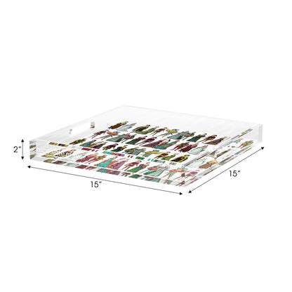 Costumes 1530 Acrylic Decorative Tray, 15 x 15 in. by Nicolette Mayer 