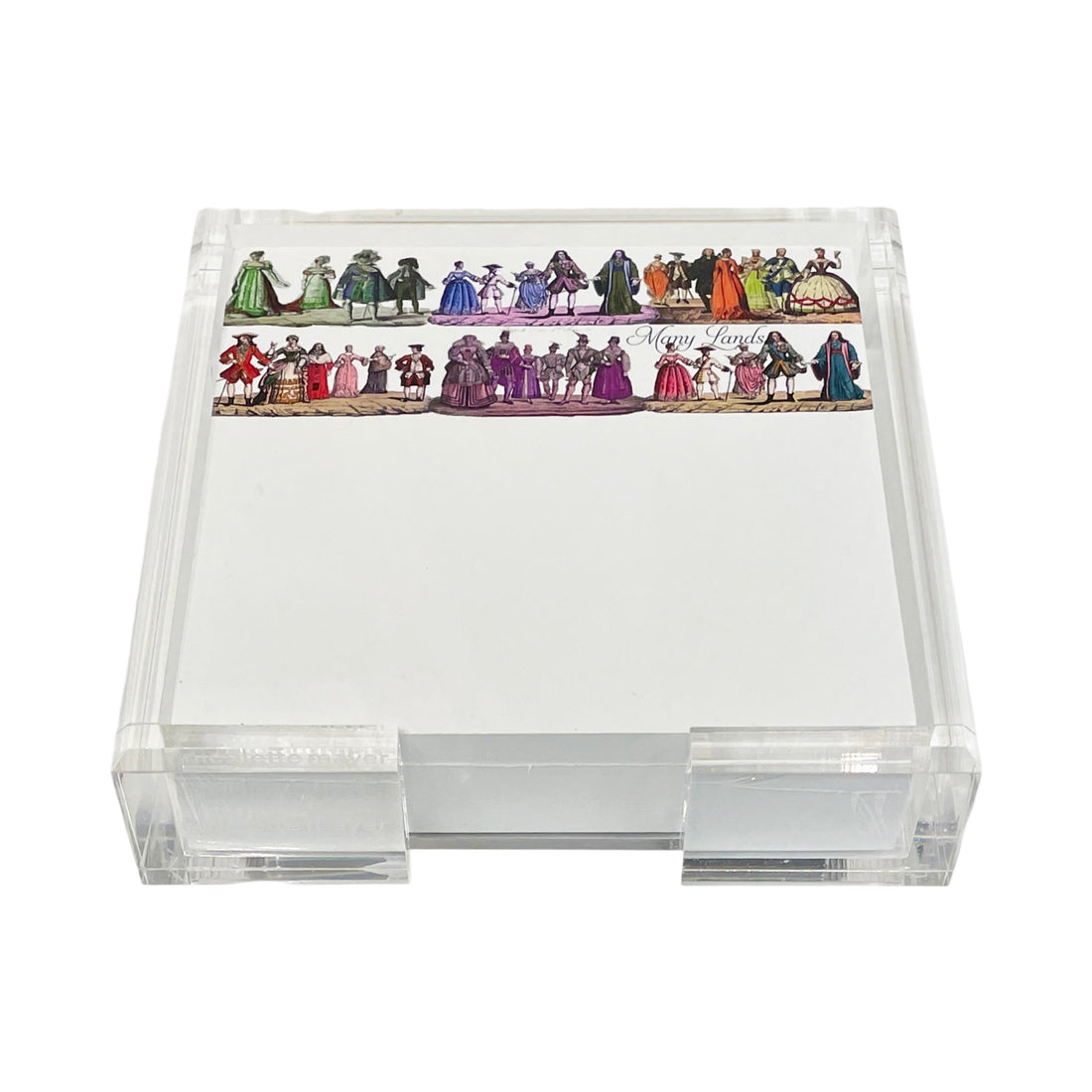 Costumes 1830 Note Cards With Acrylic Holder