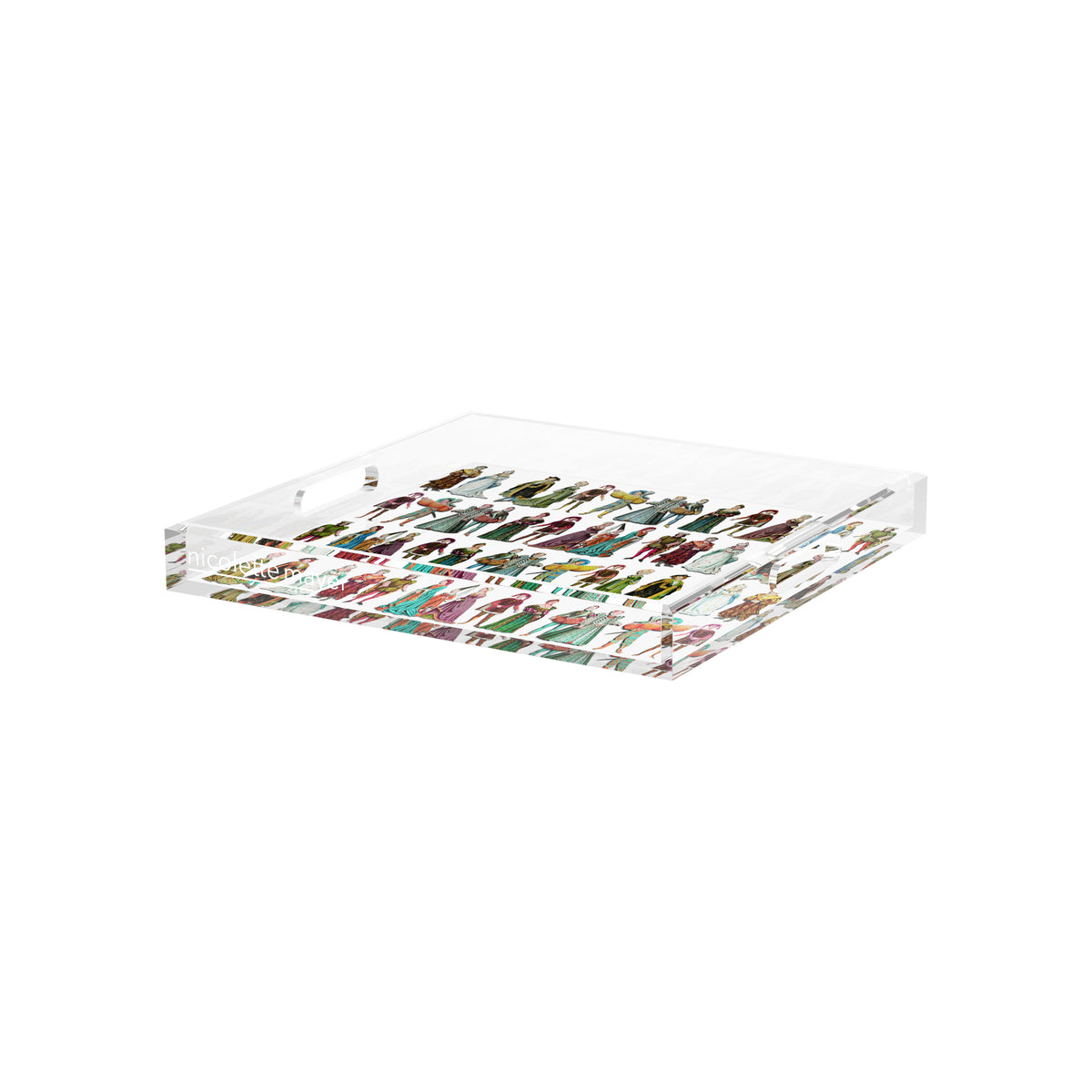 Costumes 1530 Acrylic Decorative Tray, 12 x 12 in. by Nicolette Mayer 