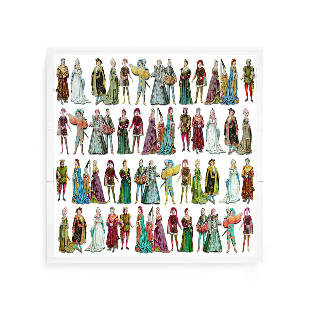 Costumes 1530 Acrylic Decorative Tray, 12 x 12 in. by Nicolette Mayer 