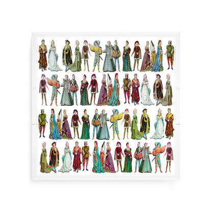 Costumes 1530 Acrylic Decorative Tray, 12 x 12 in. by Nicolette Mayer 