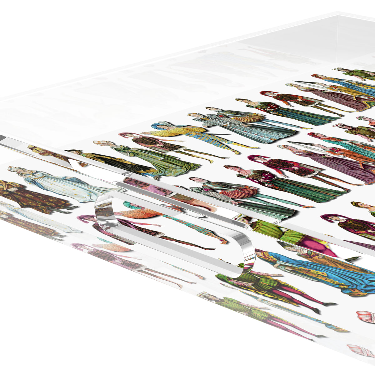 Costumes 1530 Acrylic Decorative Tray, 18 x 18 in. by Nicolette Mayer 