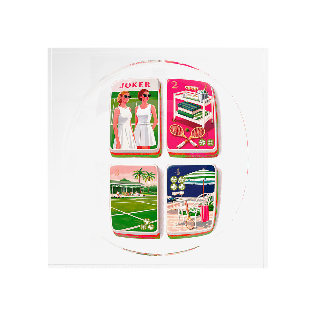 Mahjong Court Side Preppy Mahj Candy Catchall Dish