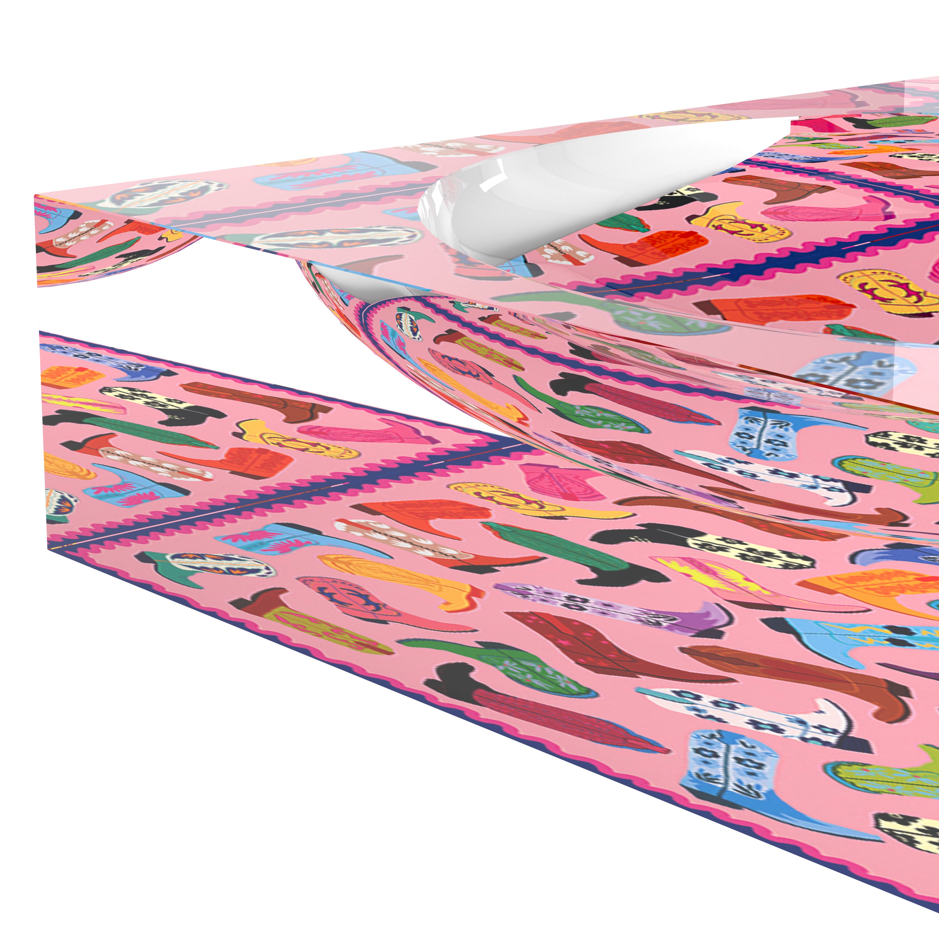 Cowboy Boot Love XOXO Acrylic Candy Catchall Dish - nicolettemayer.com