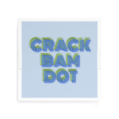 Mahjong Crack Bam Dot Blues Celery 12X12 Acrylic Tray - nicolettemayer.com 
