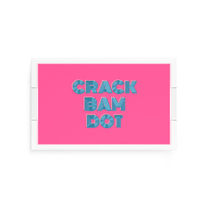 Mahjong Crack Bam Dot Hybiscus Powder  12.5x7.75 Acrylic Tray - nicolettemayer.com 