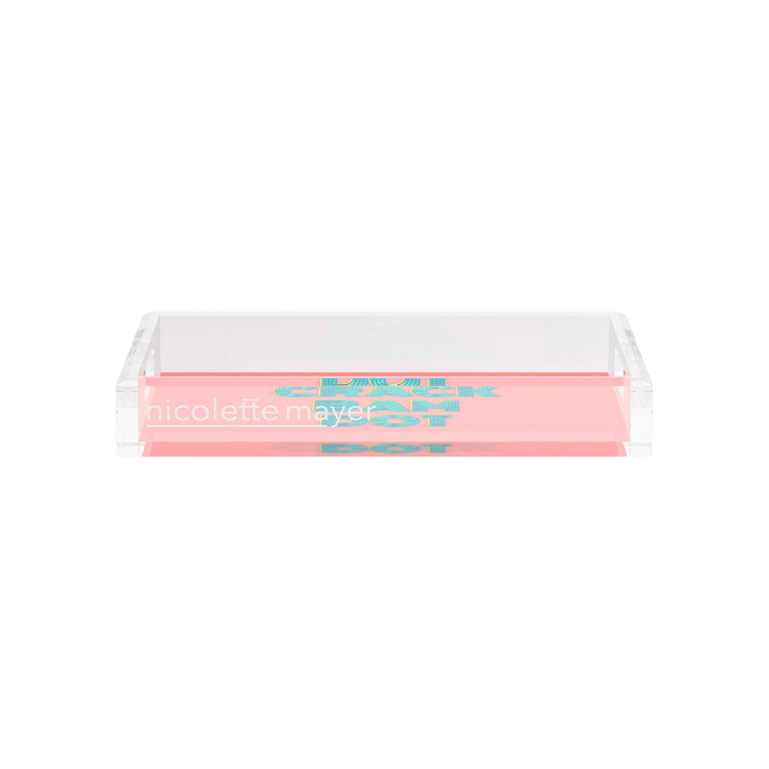 Mahjong Crack Bam Dot Petal Tendril  12.5x7.75 Acrylic Tray - nicolettemayer.com 