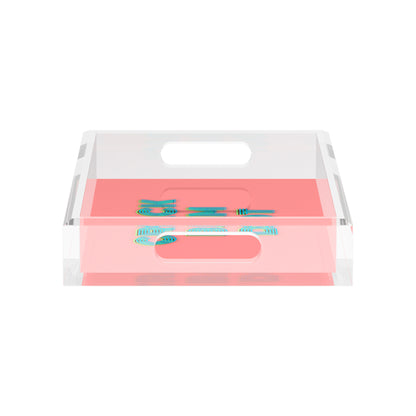 Mahjong Crack Bam Dot Petal Tendril  12.5x7.75 Acrylic Tray - nicolettemayer.com 