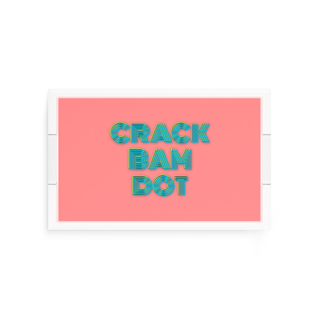 Mahjong Crack Bam Dot Petal Tendril  12.5x7.75 Acrylic Tray - nicolettemayer.com 