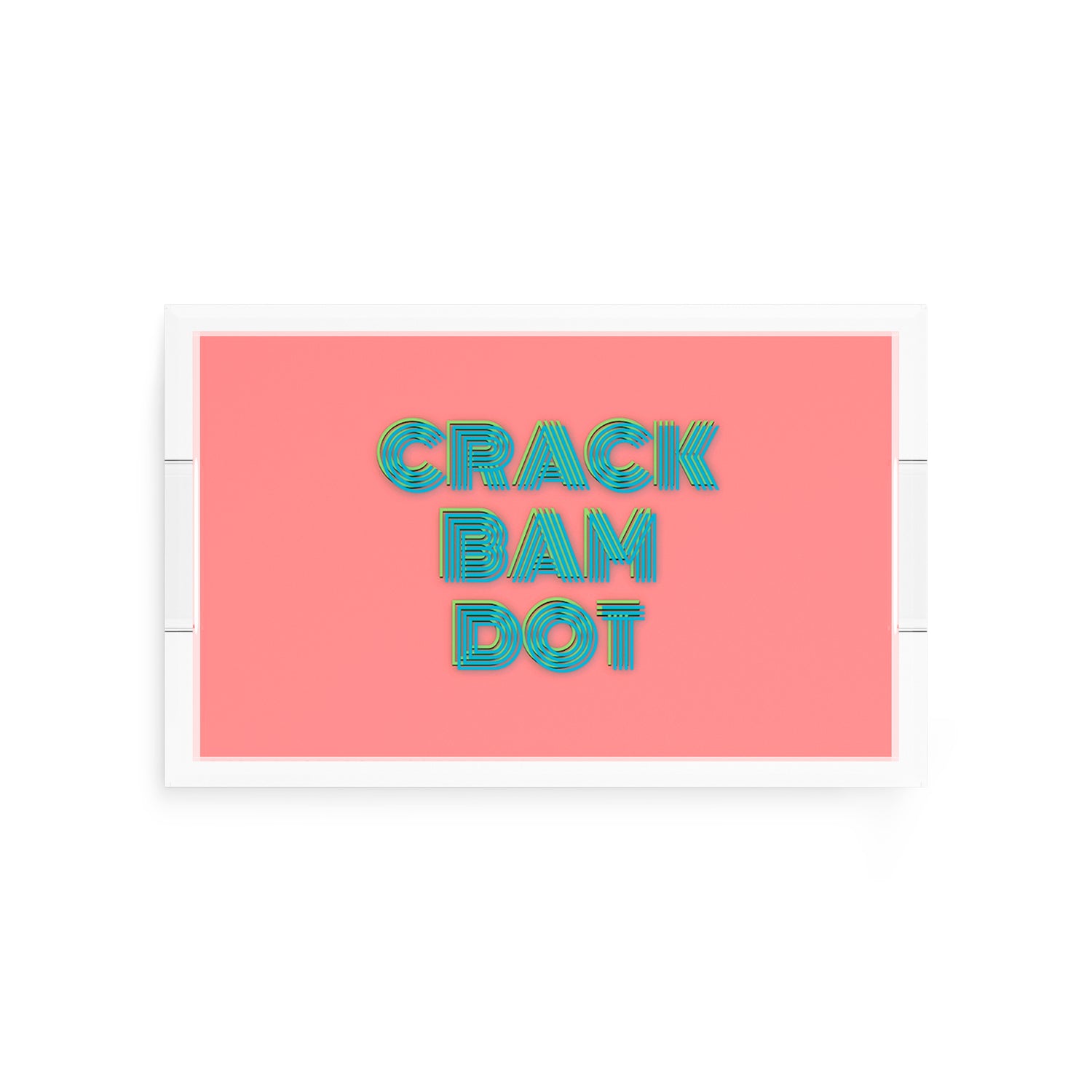 Mahjong Crack Bam Dot Petal Tendril  12.5x7.75 Acrylic Tray - nicolettemayer.com 