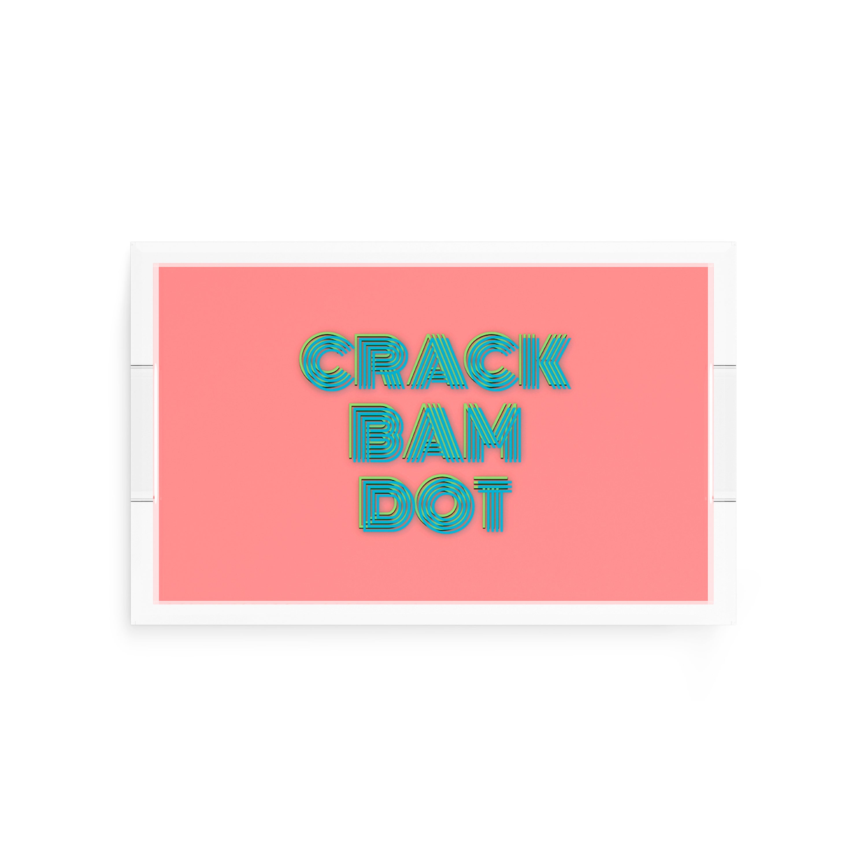 Mahjong Crack Bam Dot Petal Tendril  12.5x7.75 Acrylic Tray - nicolettemayer.com 