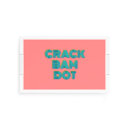 Mahjong Crack Bam Dot Petal Tendril  12.5x7.75 Acrylic Tray - nicolettemayer.com 